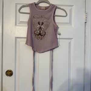 Altar'd State Lavender Graphic Tank Top